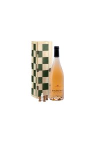 Coffret "Échiquier" avec une bouteille de "Rosé d'Équinoxe" 2025